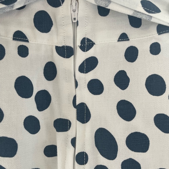 White and Navy Polka Dot skirt NWT Size M by Maizy Cummings 💕💕 - Picture 5 of 6